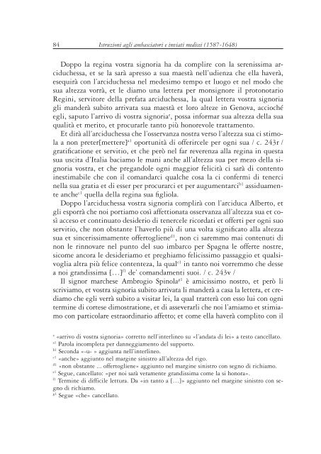 Istruzioni agli ambasciatori e inviati medicei in Spagna e nell'“Italia ...