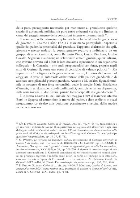 Istruzioni agli ambasciatori e inviati medicei in Spagna e nell'“Italia ...