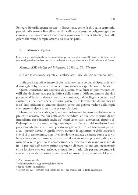 Istruzioni agli ambasciatori e inviati medicei in Spagna e nell'“Italia ...
