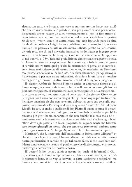 Istruzioni agli ambasciatori e inviati medicei in Spagna e nell'“Italia ...