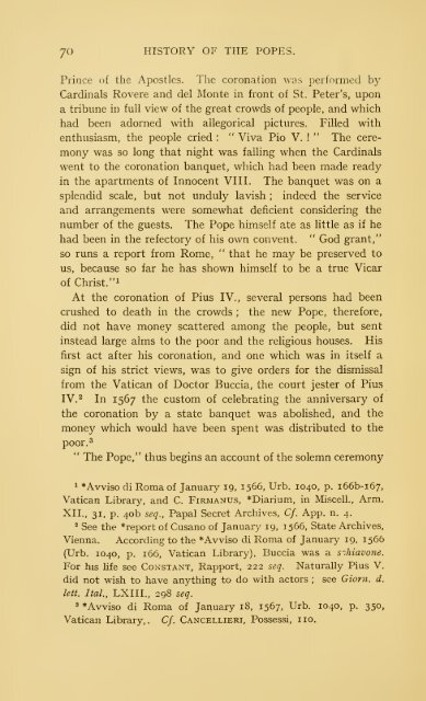 The history of the popes, from the close of the middle ages : drawn ...