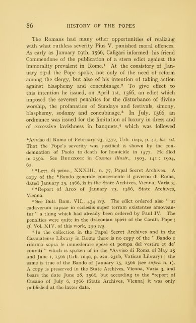 The history of the popes, from the close of the middle ages : drawn ...