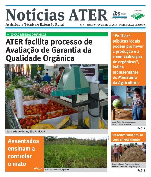 Jornal da ATER - OrganicsNet