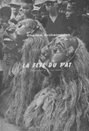 UNE C ~ R ~ MONIE EN L'HONNEUR DES GENIES DE LA MINE ...