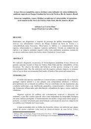 Scinax littoreus (amphibia, anura, hylidae) como indicador de ...