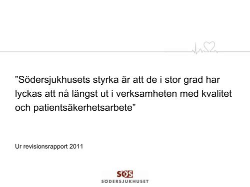 Ulla Frisk, Kvalitetsutvecklare, Södersjukhuset Stockholm