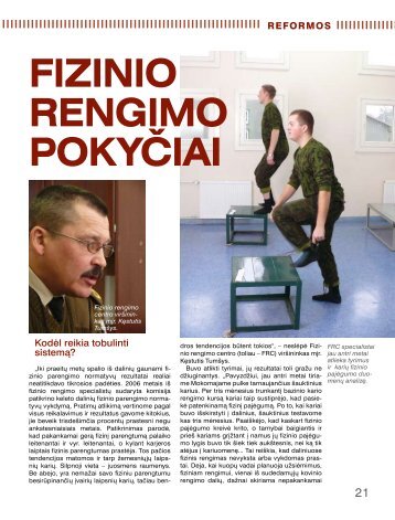 Fizinio rengimo pokyčiai - Krašto apsaugos ministerija