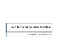 Näin tarkistat palkkalaskelmasi - Superliitto