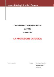 LA PROTEZIONE CATODICA - Università di Padova - Università ...