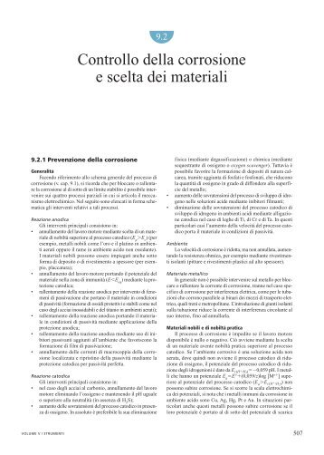 Controllo della corrosione e scelta dei materiali - Treccani