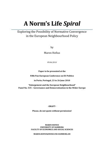 A Norm's Life Spiral - Exploring the Possibility of Normative ...