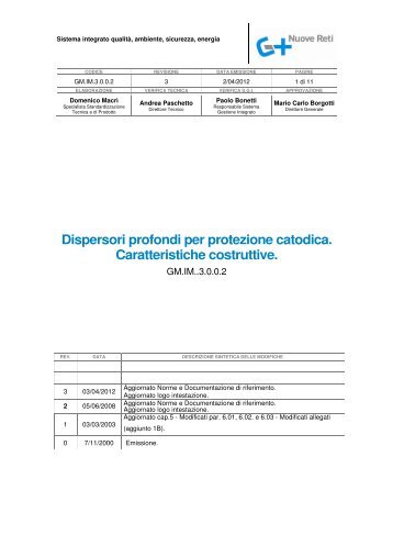 GM.IM.3.0.0.2.dispersori profondi per protezione catodica - Gelsia Reti