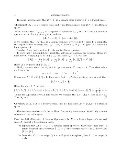 FUNCTIONAL ANALYSIS LECTURE NOTES CHAPTER 3. BANACH ...