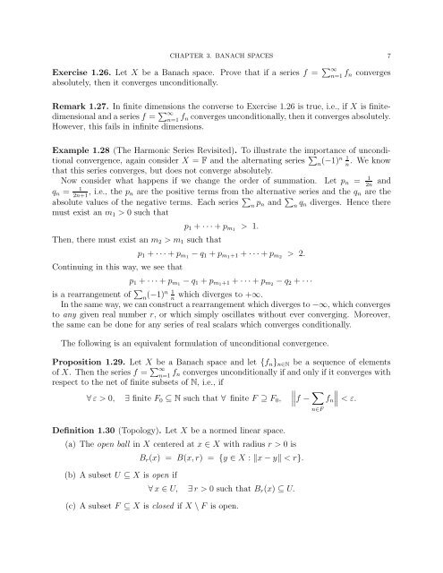 FUNCTIONAL ANALYSIS LECTURE NOTES CHAPTER 3. BANACH ...