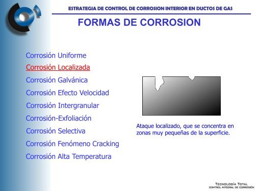 Corrosión - OSINERGMIN Gas Natural