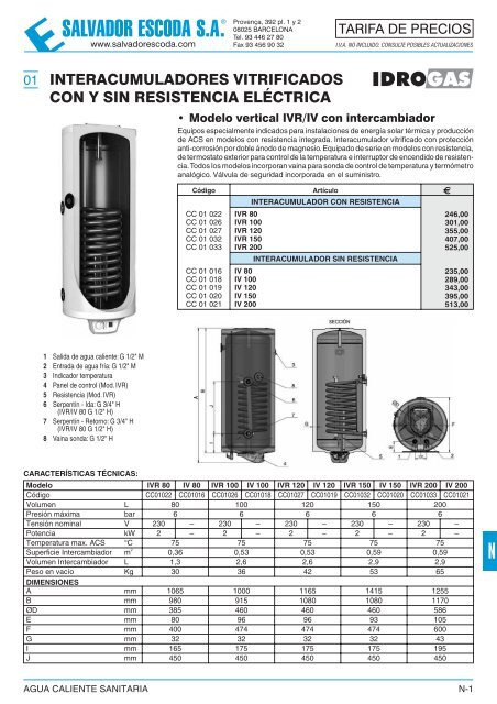 Termo eléctrico 400 Litros 9kW Trifásico