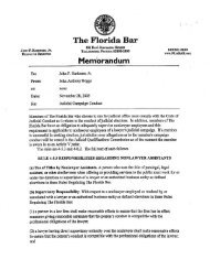 Florida Bar Rules relating to the Code of Judicial Conduct