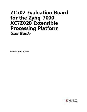 Xilinx ZC702 Evaluation Board for the Zynq-7000 ... - Kamami.pl