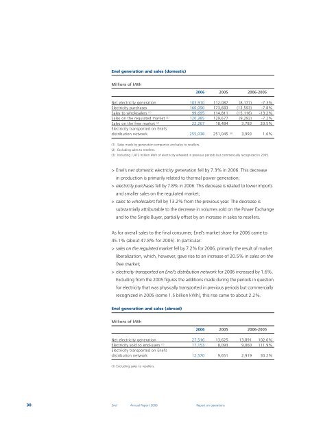 Annual Report 2006 - Enel.com