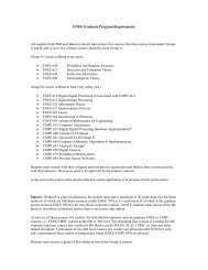 ENEE Graduate Program Requirements - UMBC
