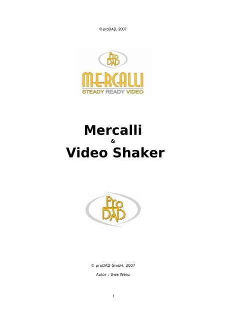 Mercalli Video Shaker