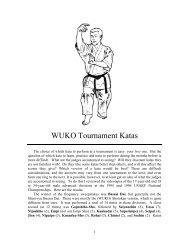 WUKO Tournament Katas