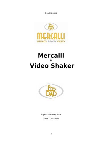 Mercalli Video Shaker