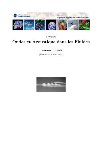 Ondes et Acoustique dans les Fluides - limsi