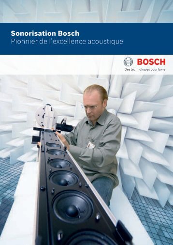 Sonorisation Bosch Pionnier de l'excellence acoustique