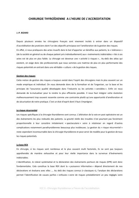 FCC3 mise en page - Fédération française de chirurgie viscérale et ...