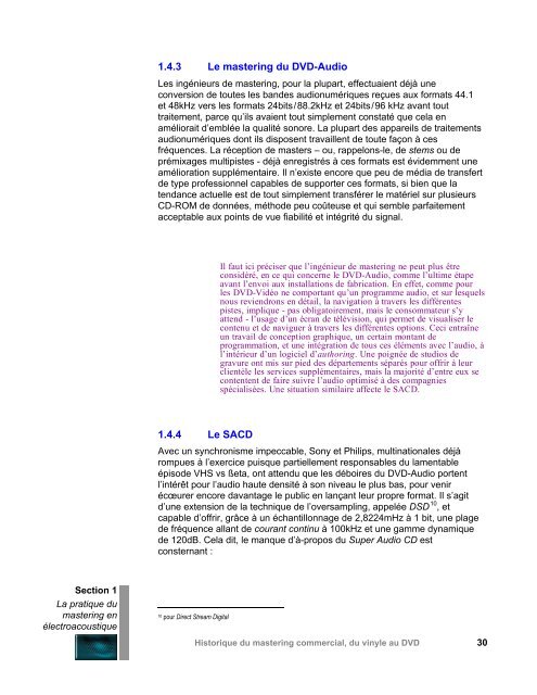 La pratique du mastering en électroacoustique - CEC