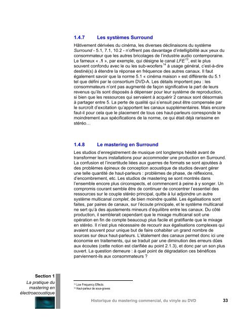 La pratique du mastering en électroacoustique - CEC