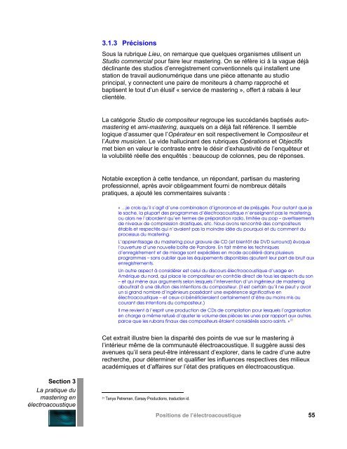 La pratique du mastering en électroacoustique - CEC