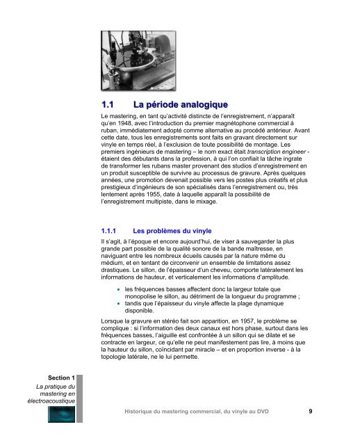 La pratique du mastering en électroacoustique - CEC