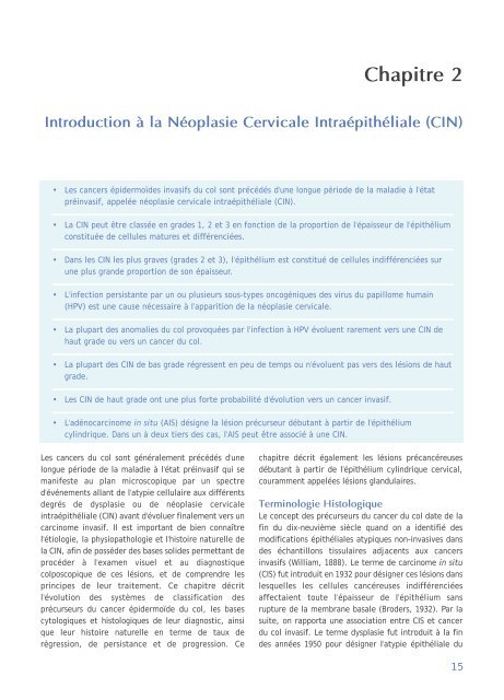 Colposcopie et Traitement des Néoplasies Cervicales Intraépithéliales