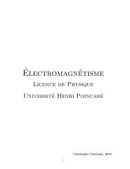 ´Electromagnétisme - LPM