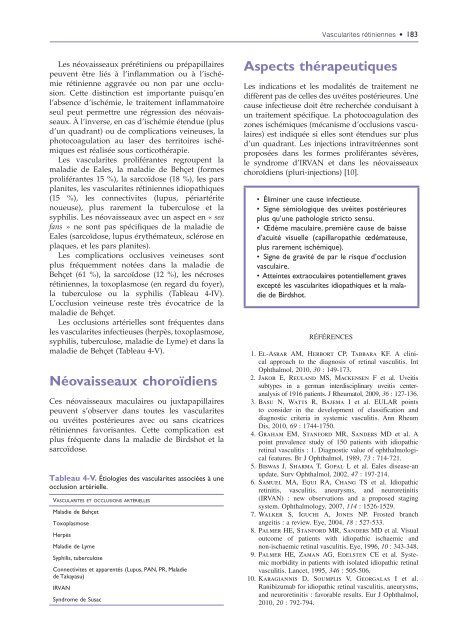 Extrait du volume 4 : Inflammation de la rétine - Lavoisier