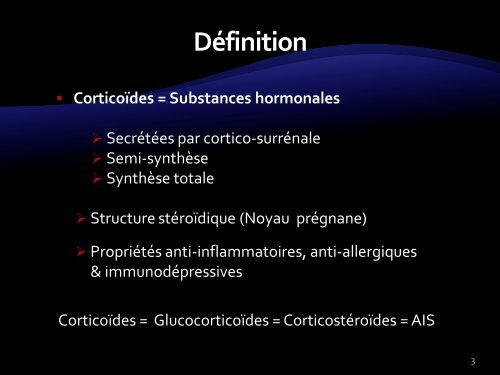 Corticoïdes