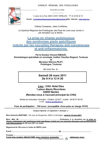 Téléchargez la convocation. - Srppl.org