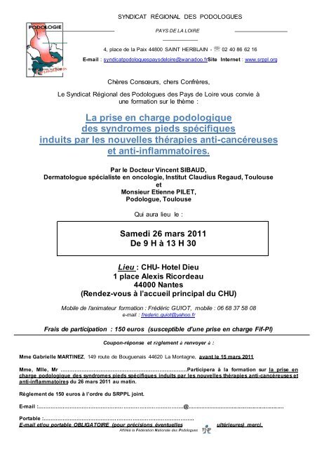 Téléchargez la convocation. - Srppl.org