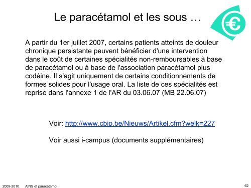 Anti-inflammatoires non-stéroïdiens (AINS) et paracétamol: