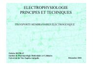 ELECTROPHYSIOLOGIE PRINCIPES ET TECHNIQUES - IPMC