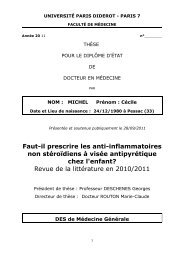 Faut-il prescrire les anti-inflammatoires non stéroïdiens à visée ...