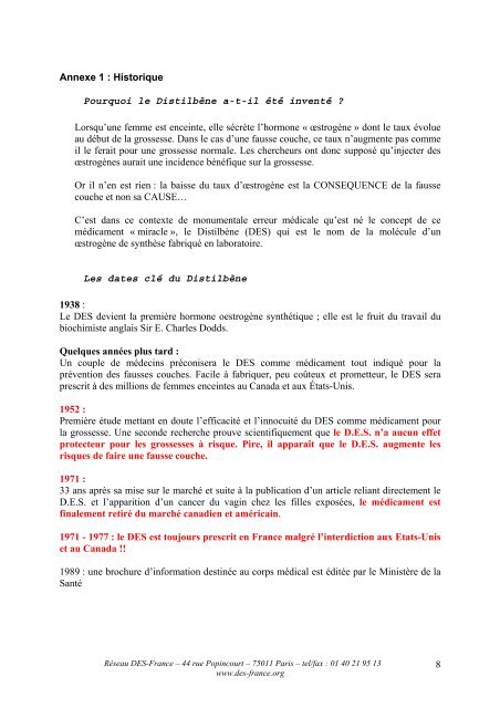 80 000 « FILLES DISTILBENE » EN FRANCE - Arte