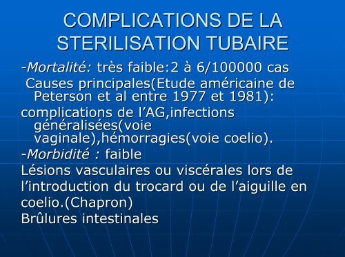 Sterilisation tubaire final