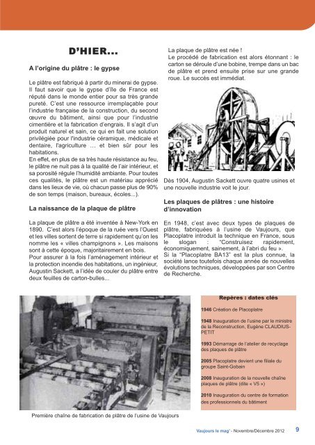 LE MAG DE NOVEMBRE / DECEMBRE 2012 (pdf - 830 - Vaujours