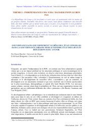 GOUVERNANCE SANS GOUVERNEMENT.pdf - Pole Institute