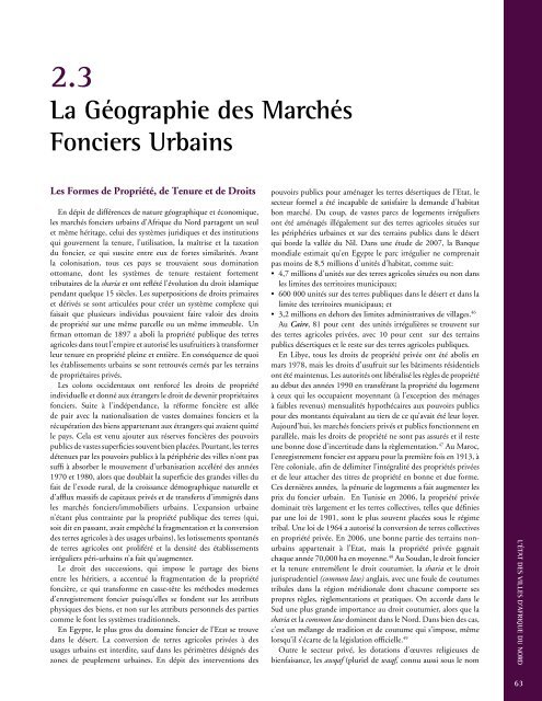 L'éTAT de VILLes AFrIcAINes - UN-Habitat