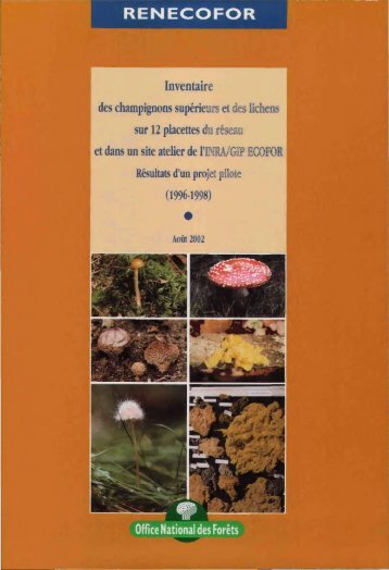 Inventaire des champignons supérieurs et des lichens sur 12 ...