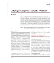 Physiopathologie de l'ischémie cérébrale - Psychologie - M. Fouchey